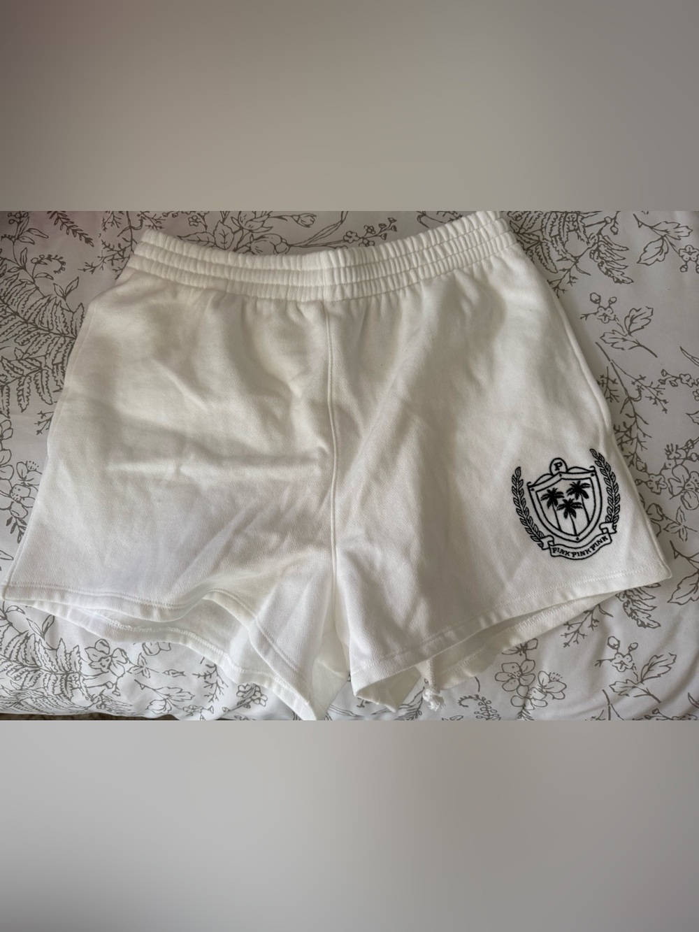 Women’s  White Casual fleece Lounge Shorts